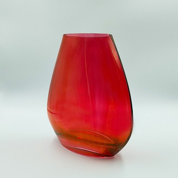 1970s Astonishing Luxury Red Vase in Murano Glass - Picture 5 of 10